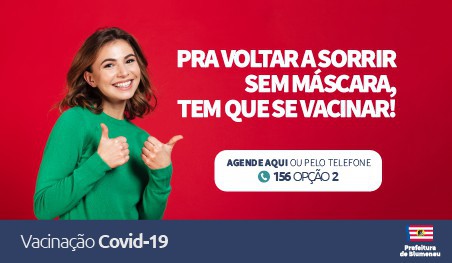 Blumenau segue com agendamento aberto para vacinação contra a Covid-19
