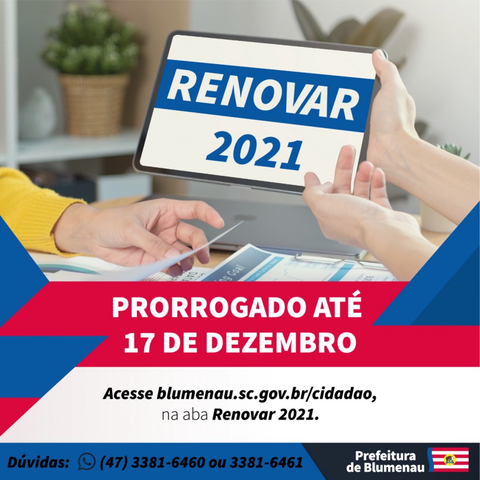 Última semana para aderir ao Renovar 2021